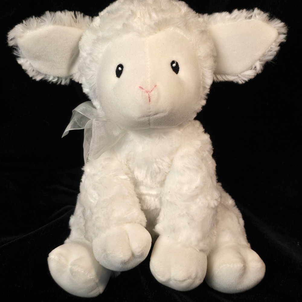 GUND Little Blessing Lamb Musical Wind Up White Plush Sheep 6047521 10 Inch